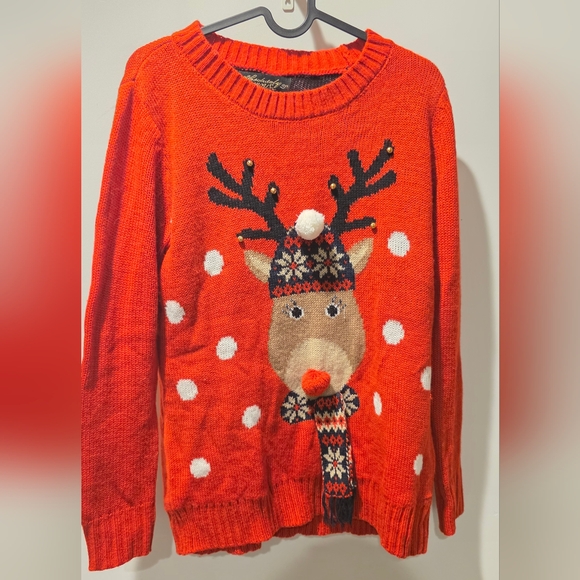 Absolutely Famous Sweaters - Absolutely Famous Red Reindeer Sweater